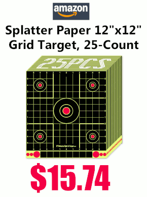 25 set grid black yellow Splatter Targets