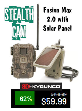 stealth cam fusion max game camera solar
