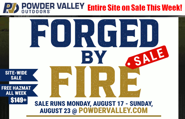 powder valley outdoors fire forged clearance sale discount