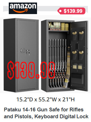 amazon discount pataku gun safe rifles shotgun
