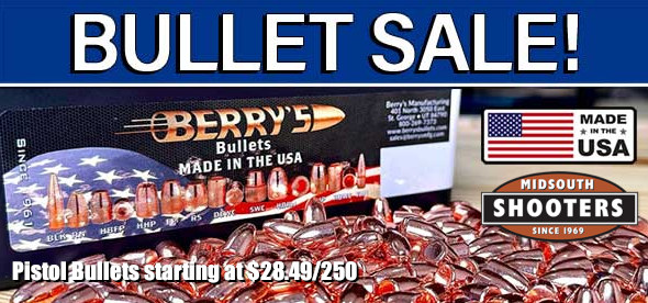 berry's pistol bullet sale