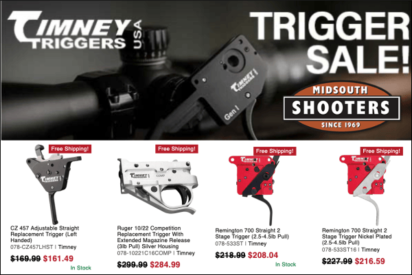 Timney Trigger Sale