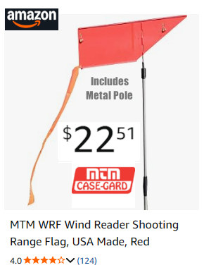 mtm red windflag flag shooting pole