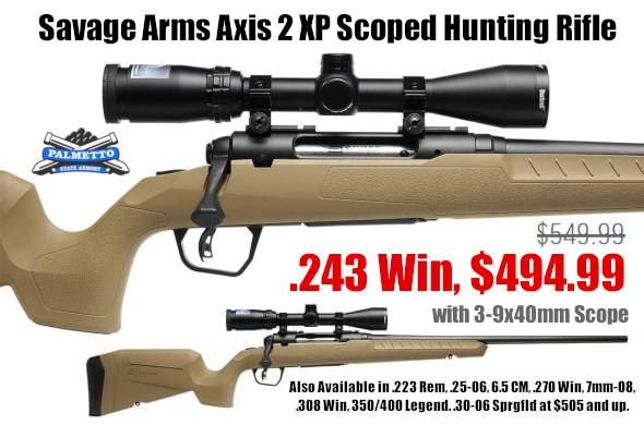 savage axis 2 XP .243 win hunting rifle sale