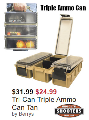 tri-can triple polymer ammo can carrier handle