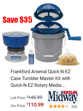 midwayusa frankfords tumbling kit media separator
