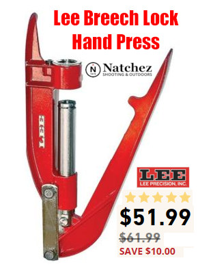 lee breech lock reloading hand press