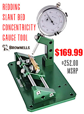 redding slant bed concentricity gauge tool sale brownells