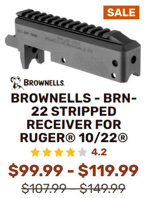 brownells action ruger 10/22 stripped receiver