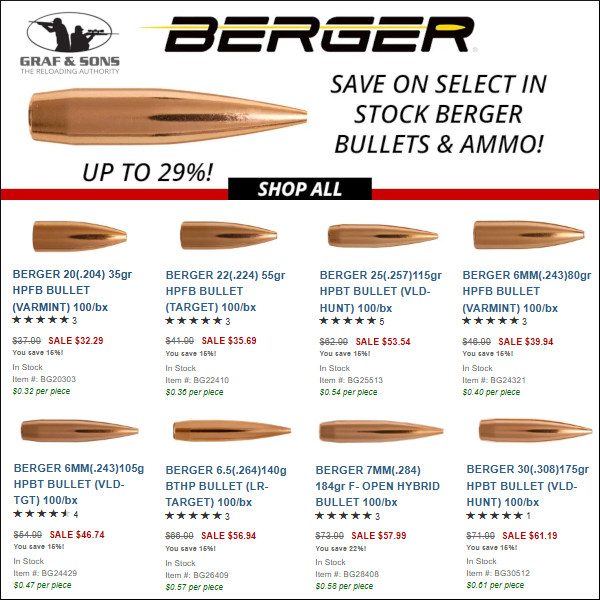 berger graf's bullet sale