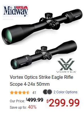 vortex scope sale strike eagle 4-24x50mm