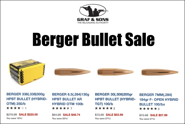 Berger Bullet Sale