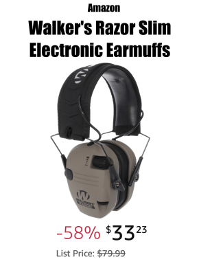 Walker's Razor Slim Ultra Low Profile Earmuffs