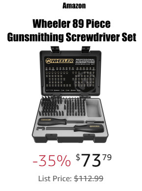Wheeler 89 Piece Gunsmithing Screwdriver Set