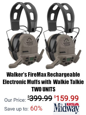walkers firemax walkie talkie muffs pair sale