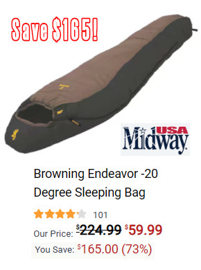 browning sleeping bag sale