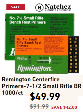 remington small rifle 7 1/2 BR primers
