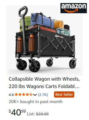 wheeled cart amazon gear hauler sale