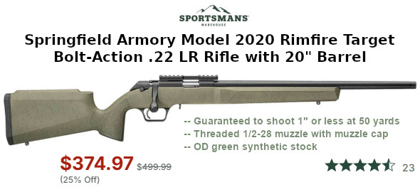 springfield armory 2020 .22 lr 22lr rifle rimfire sale