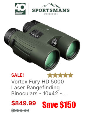 vortex 5000 laser rangefinder binoculars fury hd sale