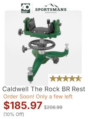 caldwell rock front rest sale