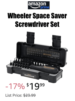 Wheeler Space Saver Screwdriver Set