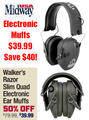 walker's slim compact nrr 23 earmuffs muffs