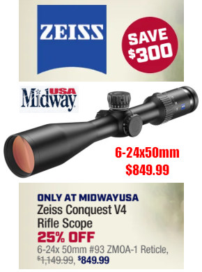 zeiss conquest v4 scope $300 off moa  sale