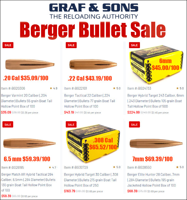 Berger bullet sale