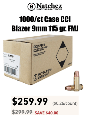 1,000ct CCI 9mm ammo