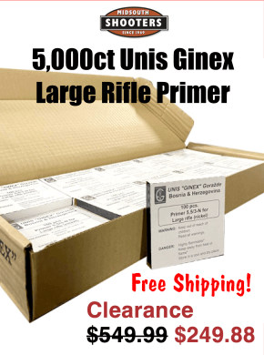 5,000ct Ginex Large Rifle Primers