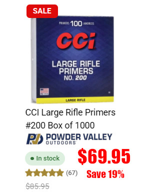 powder valley CCI Large Rifle Primers