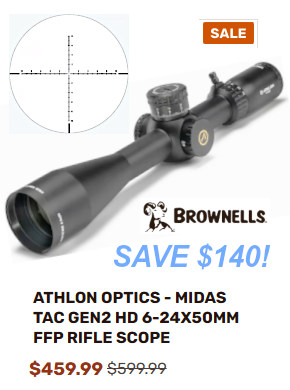 athlon ffp midas tac gen2 scope brownells optics sale