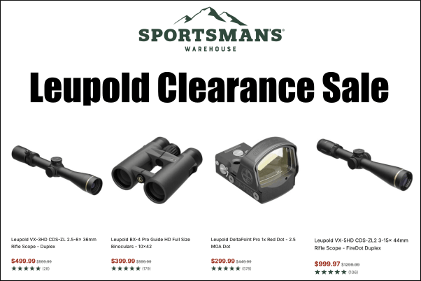 Leupold scope sale
