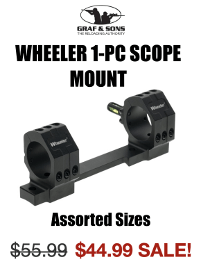 Wheeler One Piece Scope Mount Sale