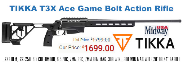 tikka t3x prs rifle bolt action tactical chassis sale