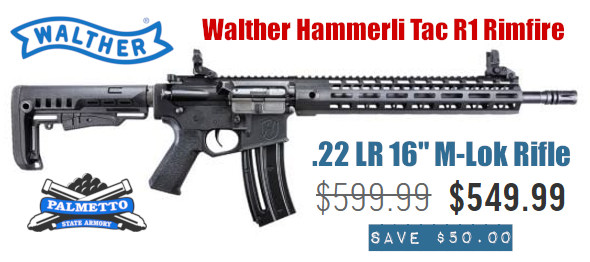 walther tac r1 hammerli rimfire AR rifle .22 LR