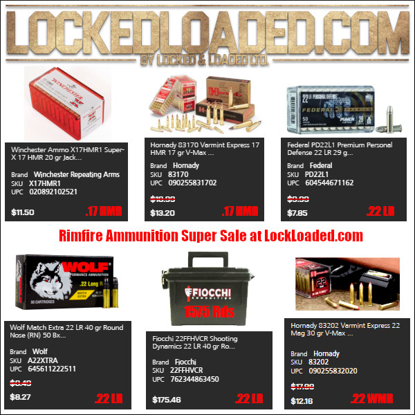 lock loaded .17 .22 rimfire LR ammo ammunition sale