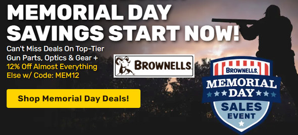 brownells memorial day sale MEM12 code