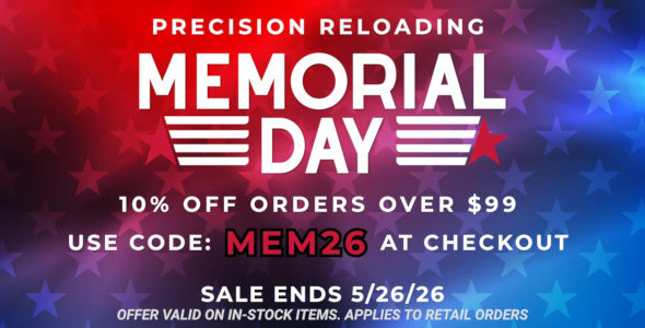 precision reloading memorial day sale 10% Off