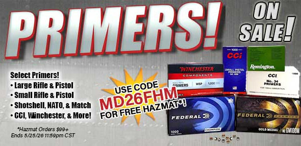 midsouth primers sale memorial day