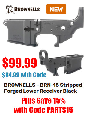 brownells ar15 brn-15 ar lower plus 15% off code
