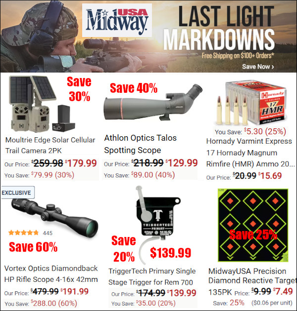 midwayusa fall october sale off guns ammo optics sale
