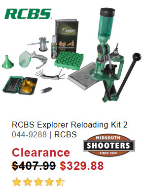 midsouth rcbs explorer 2 reloading kit tools