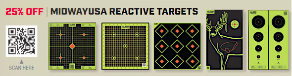 midwayusa reactive target sale HiViz hunting grid