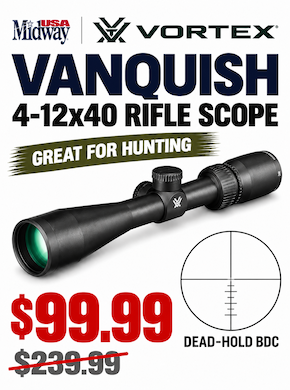 Vortex Optics Vanquish Rifle Scope  4-12x40mm