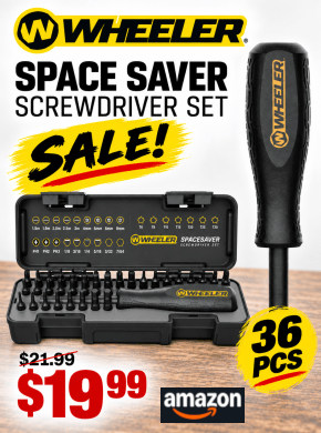 Wheeler Space Saver Screwdriver Set