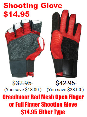 creedmoor red mesh shooting glove open finger full sale $14.95