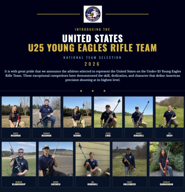 Young eagles donation midwayusa foundation youth marksmanship team usa