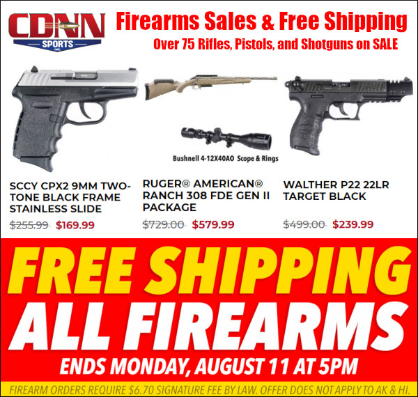 cdnn sports pistol rifle shotgun free shipping ruger walther sale